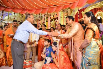 Celebs at Bandla Ganesh Brothers Daughter Ashritha Wedding Photos